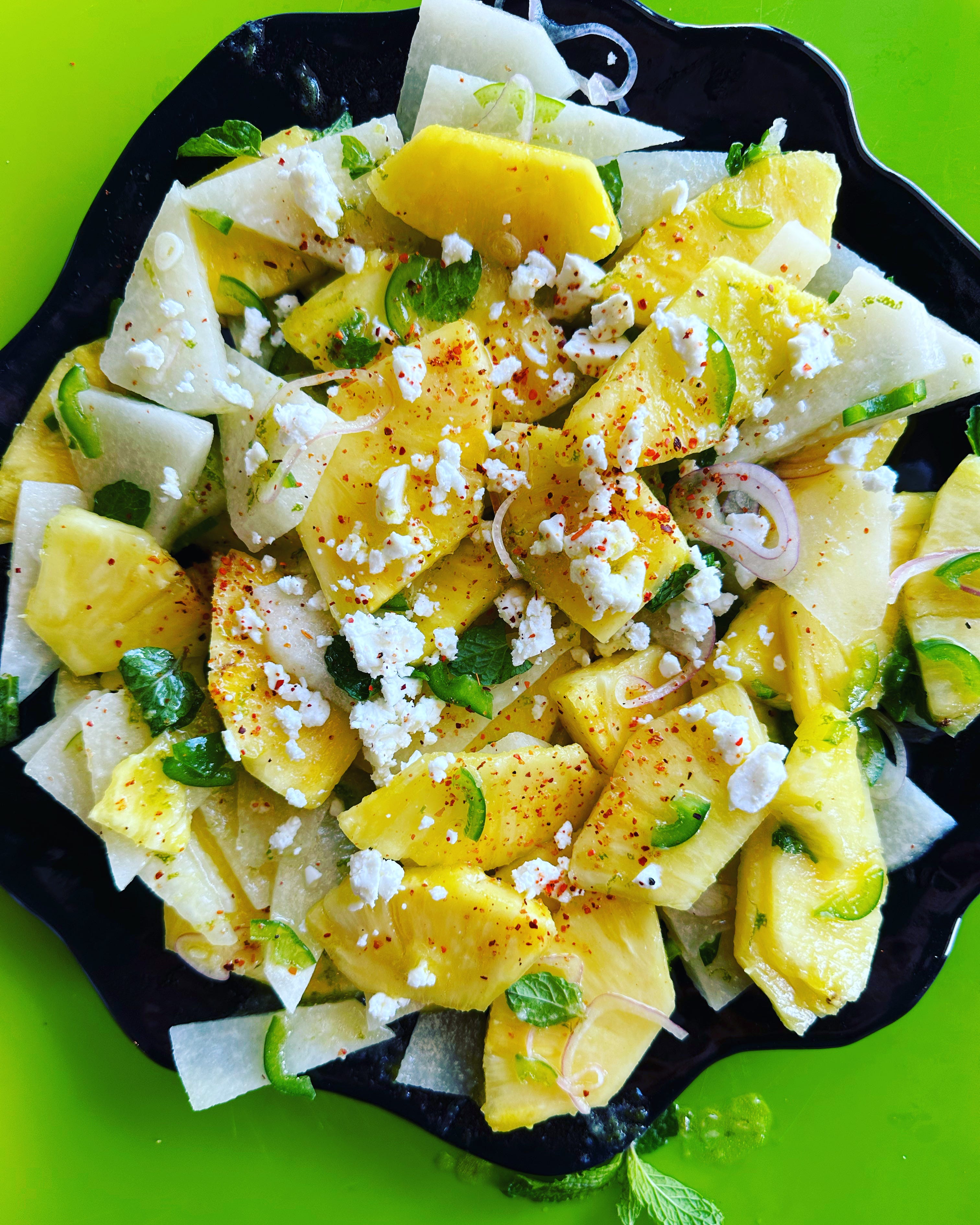 A Dapper Pineapple and Jicama Salad by emily nunn