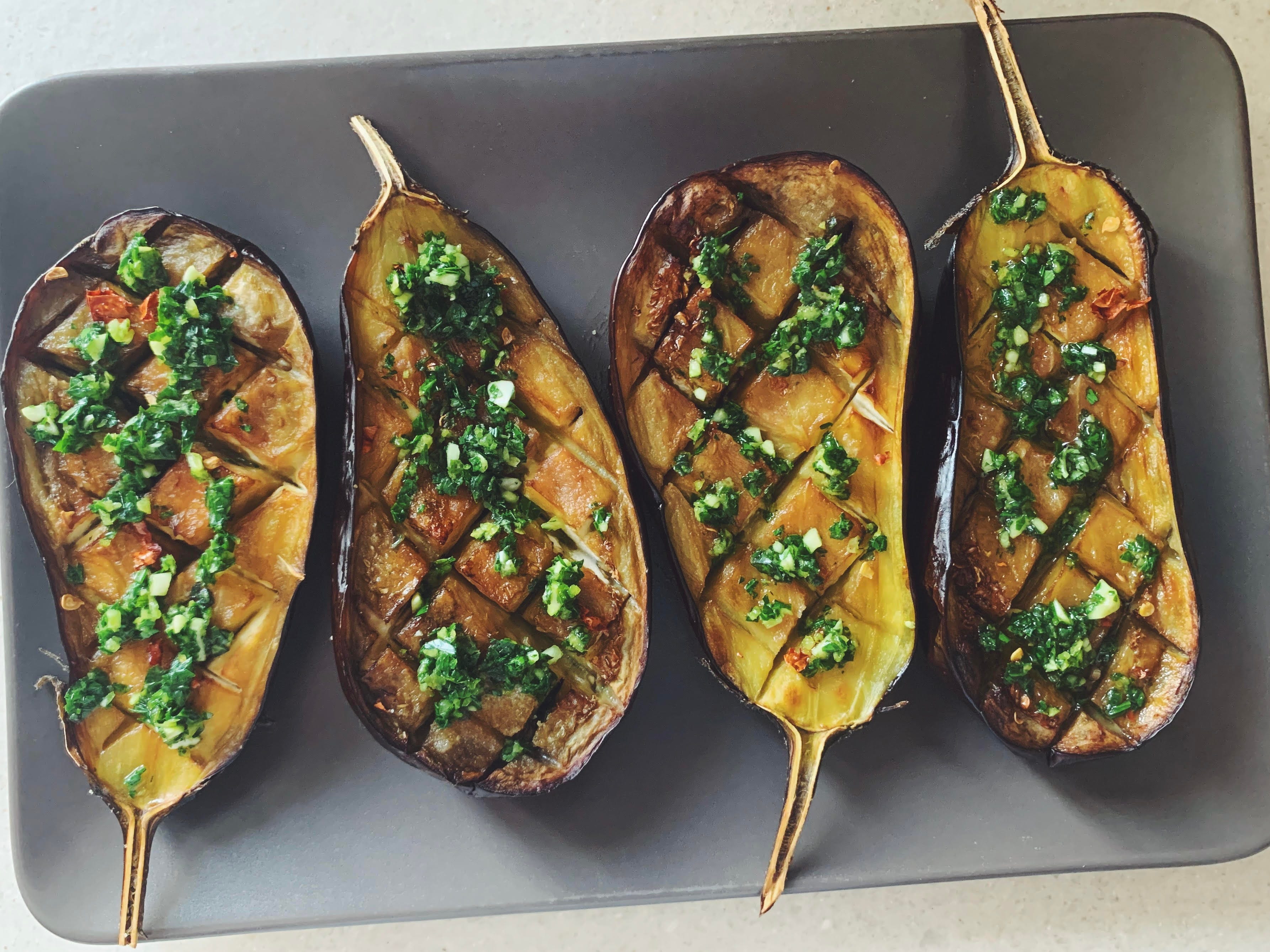 How To Roast Eggplant Halves how-to-roast-eggplant-halves