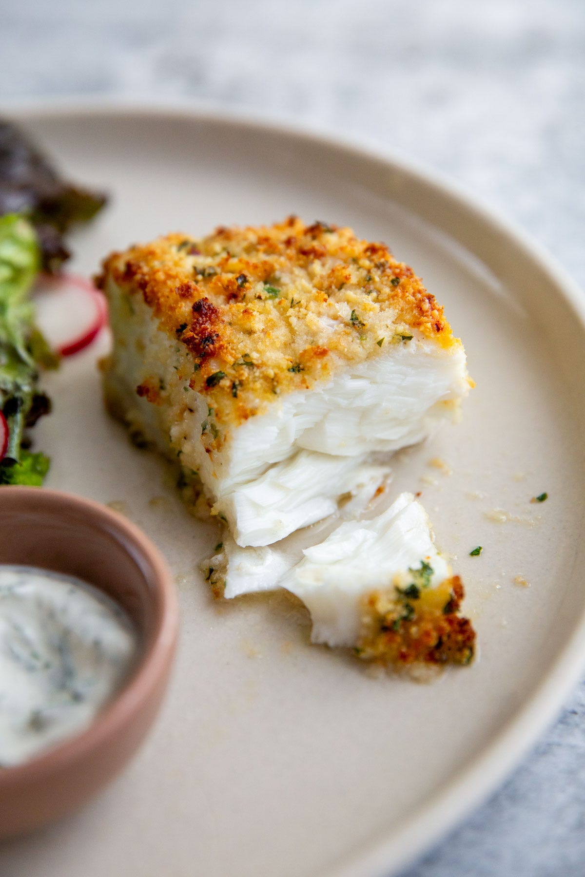 Parmesan crusted deals halibut