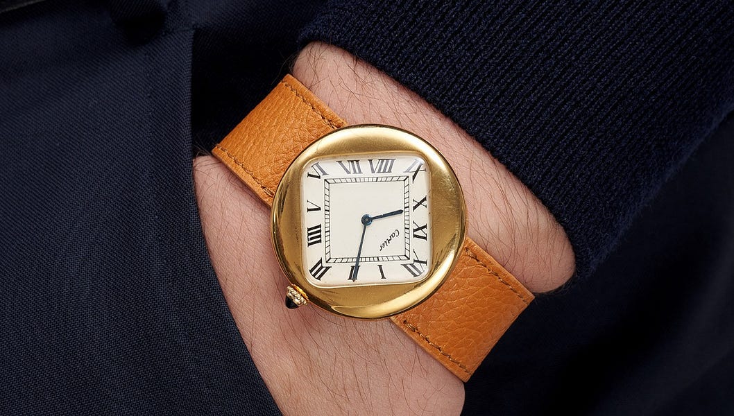 vintage cartier watch price