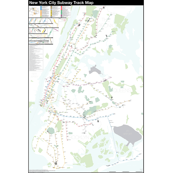 New York City Subway Track Map This Is The Last Stop On This Train - By Aaron Gordon