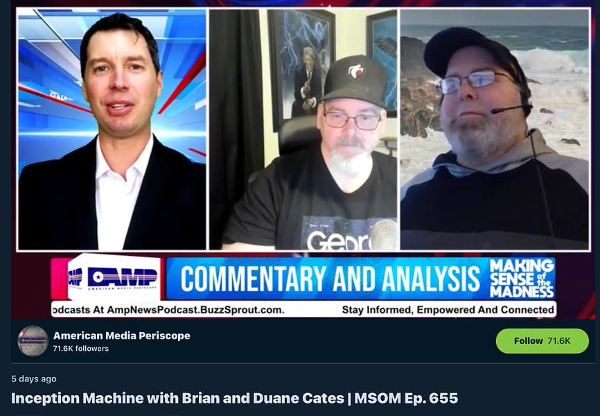 Inception Machine: The Cates Brothers with Sean Morgan – Brian Cates