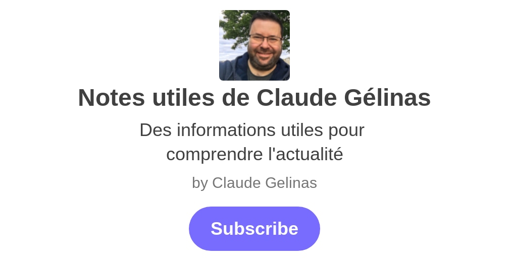 Notes utiles de Claude Gélinas