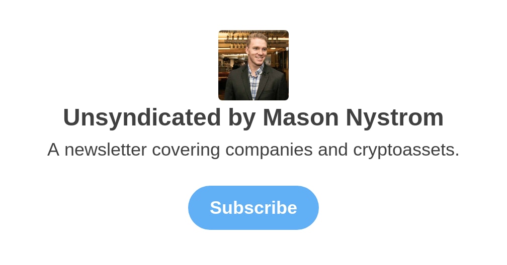 Unsyndicated by Mason Nystrom
