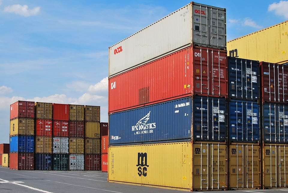 Dock, Container, Export, Cargo, Freight, Shipping