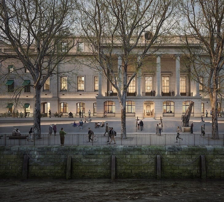 Graphic of what the Custom House might look like. Doesn't really reveal all that much, to be honest. There could be a monkey aquarium inside and we'd never know.