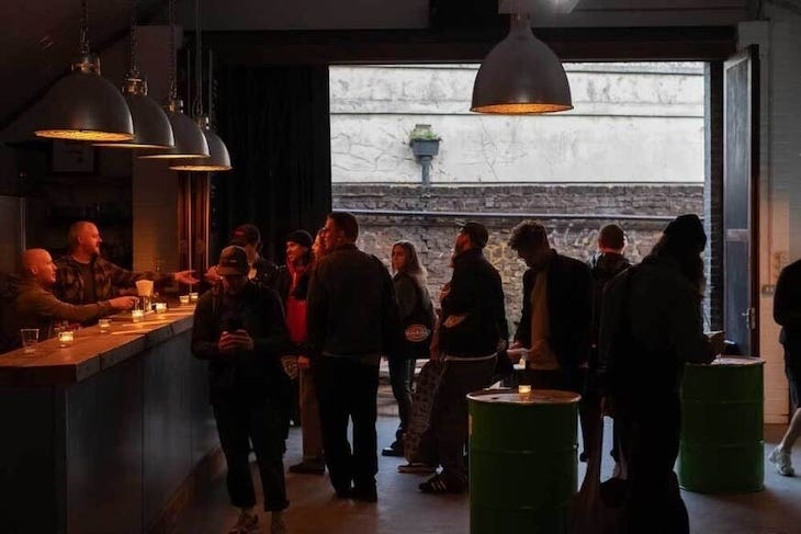 A cider bar called umbrella, which might explain why its all in shadow