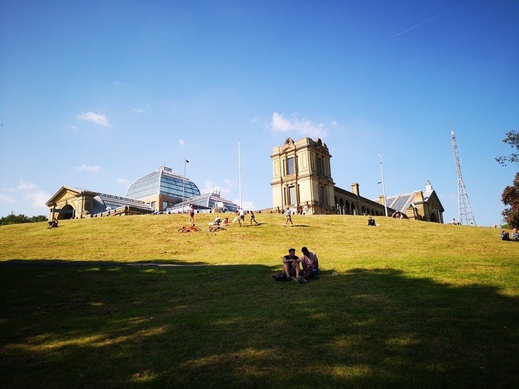 A sunny Ally Pally