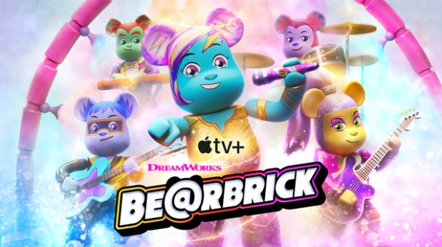 The highly anticipated music-driven animated comedy series “BE@RBRICK,” will premiere on Friday, March 21, 2025 on Apple TV+.