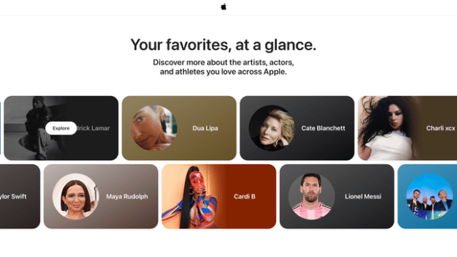 Apple launches a new 'Snapshot' celebrity hub