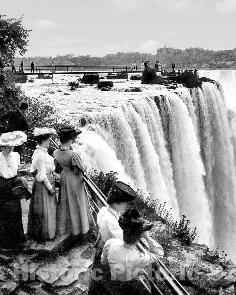 Historic Black & White Photo - Niagara Falls, New York - A View of Hor –  Historic Pictoric