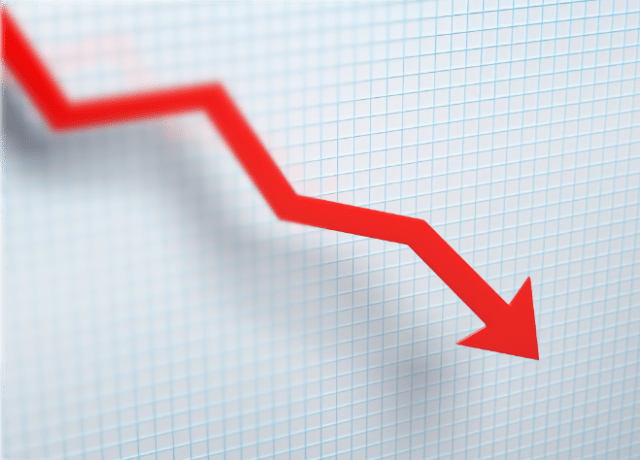 Wall Street defends Apple stock amid worst week since 2022. Image: Down arrow