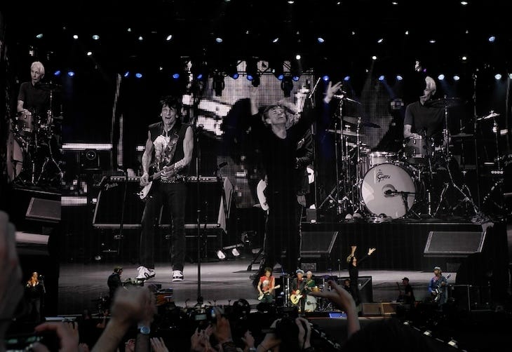 The Rolling Stones gigging away for all they're worth (which is quite a lot)