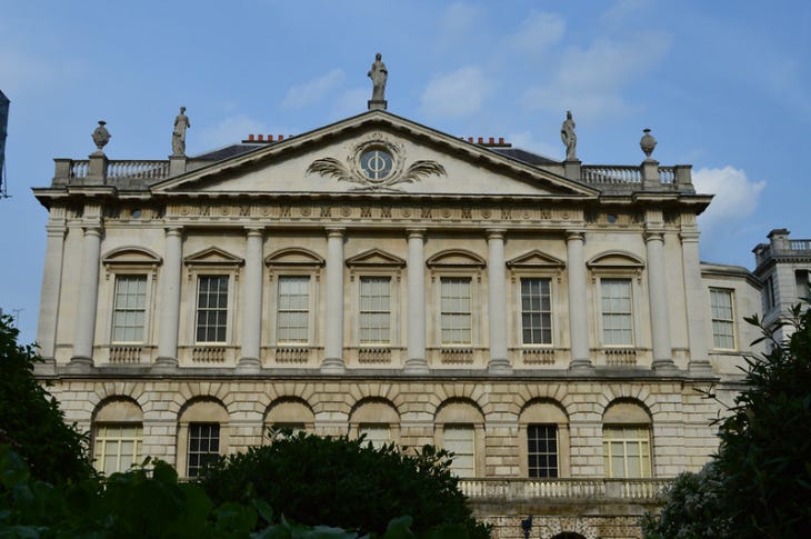 The exterior of Spencer House