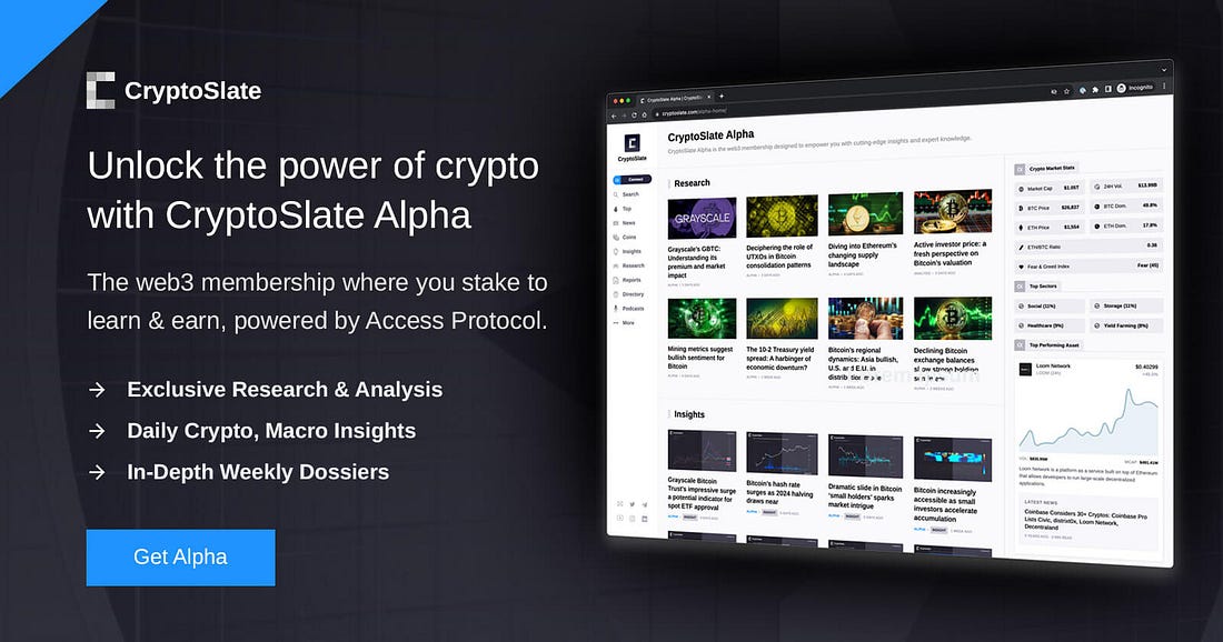 CryptoSlate Alpha