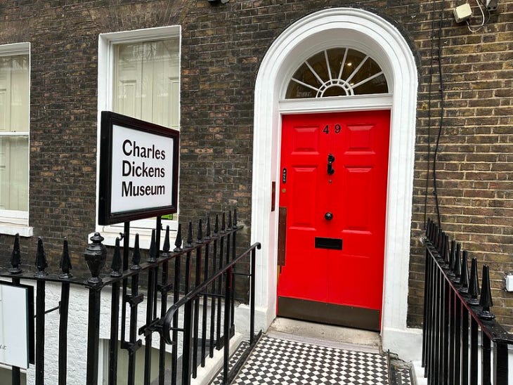 Exterior of the Charles Dickens Museum
