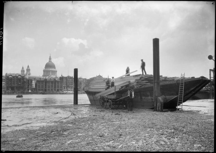 Timber merchants opposite St Paul's