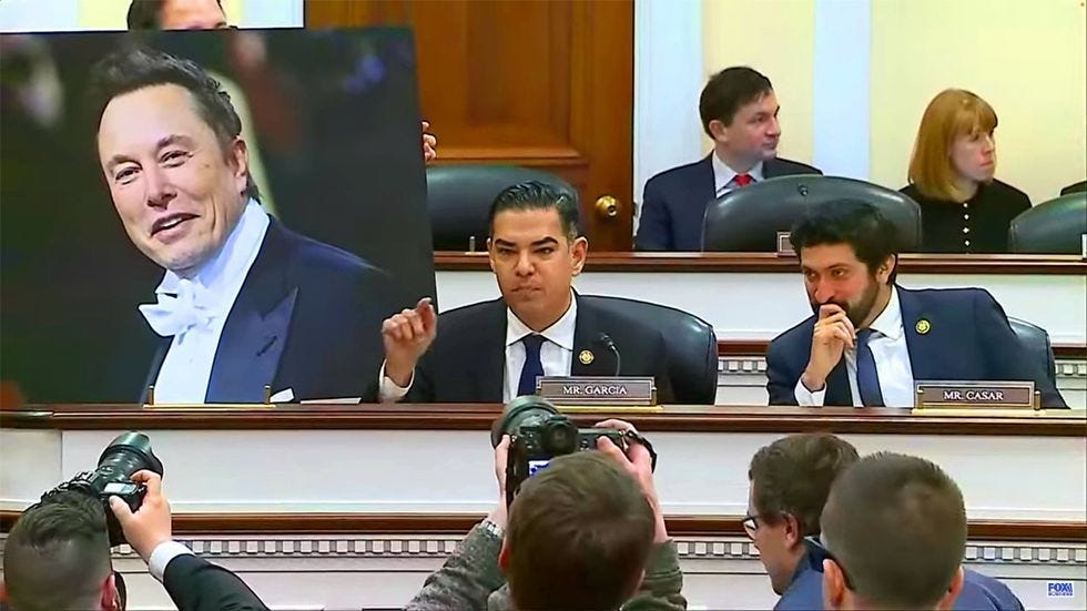 Robert Garcia congressional hearing Elon Musk dick pic