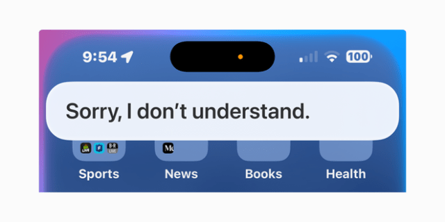 Siri's response to the formidable question, 'What month is it?'