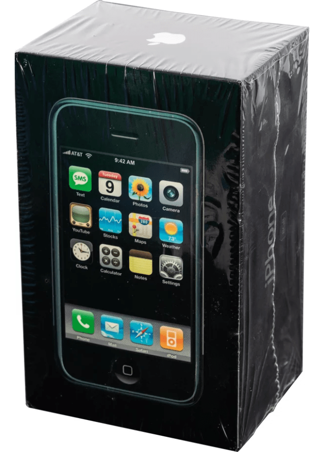 An unopened first-generation 4G iPhone