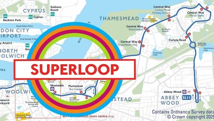 Superloop through to thamesmead