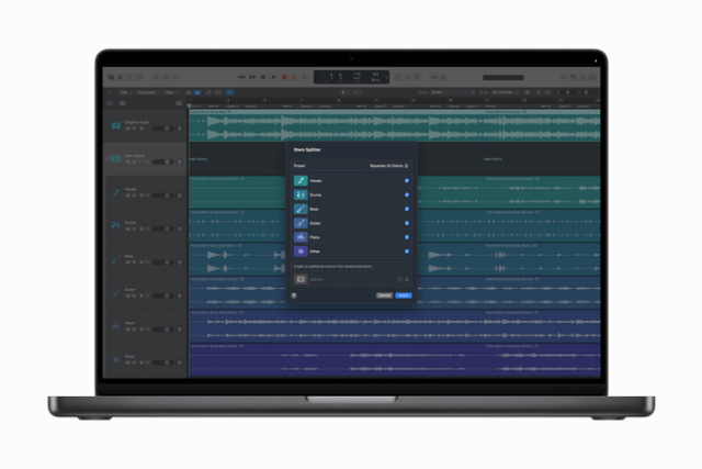 The enhanced Stem Splitter extracts greater detail from old recordings and demos, and now offers added support for guitar and piano stems.