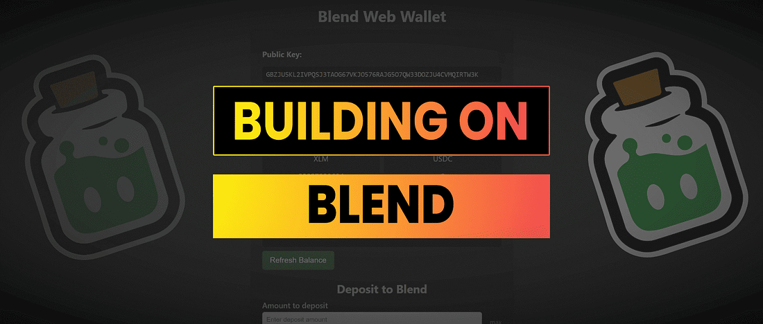 Building A Stellar Web Wallet With  Blend
