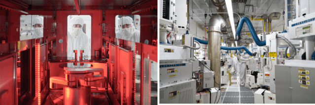 Apple’s investments are helping create thousands of high-paying jobs across the country. Pictured: Texas Instruments’ new semiconductor wafer fabrication plant in Lehi, Utah.