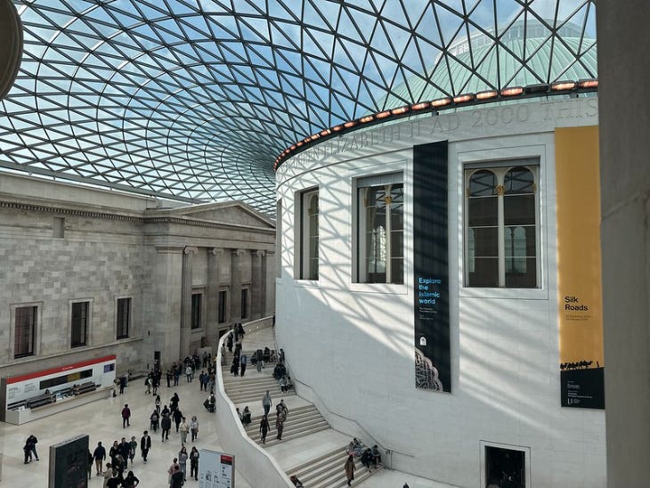 Interior of the Great Court at the British Museum