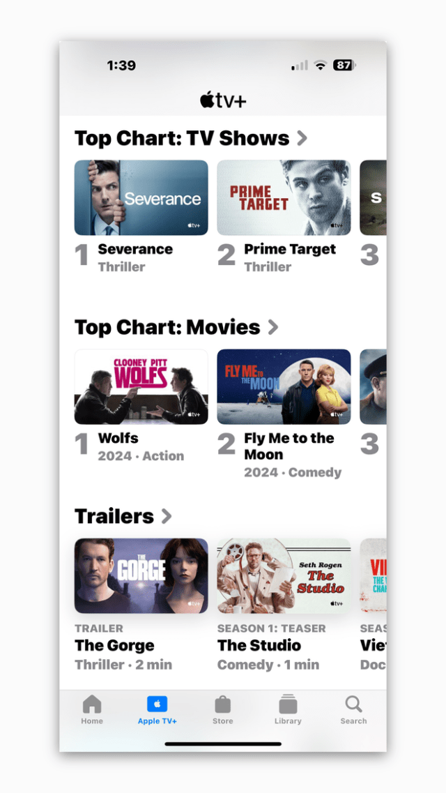 Apple TV app on iPhone Apple TV app on iPhone