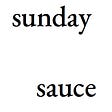 Sunday Sauce by James Ramsden