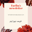 fariha’s Newsletter