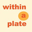 within a plate 