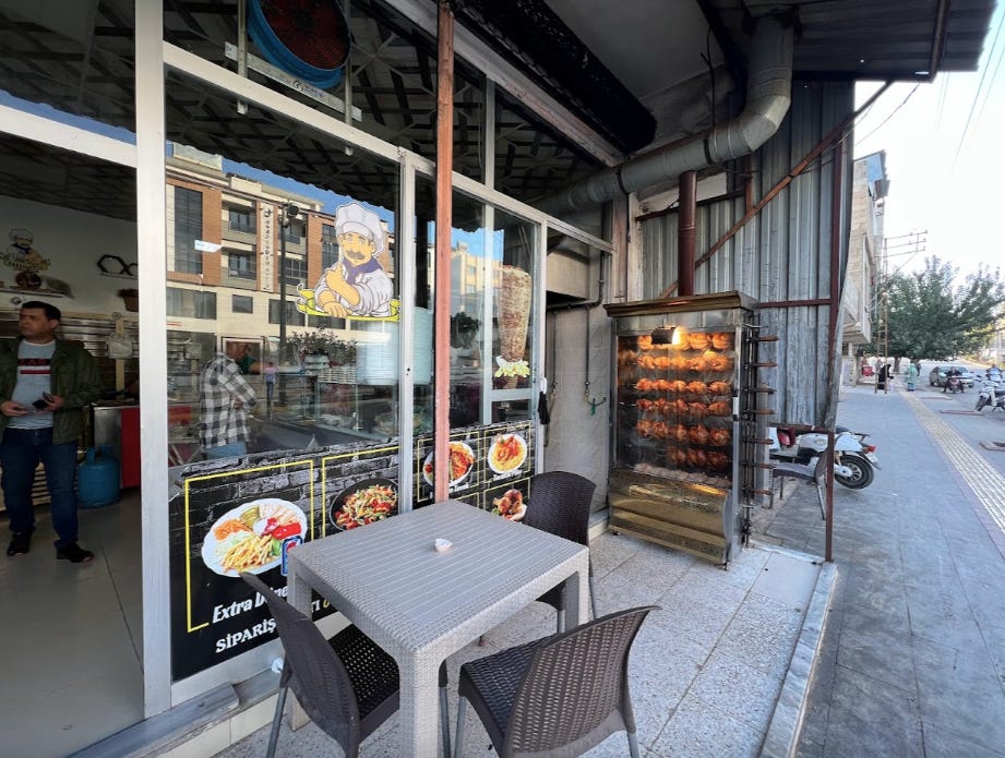 A Syrian-style shawarma restaurant in the Turkish border town of Kilis, near Syria.