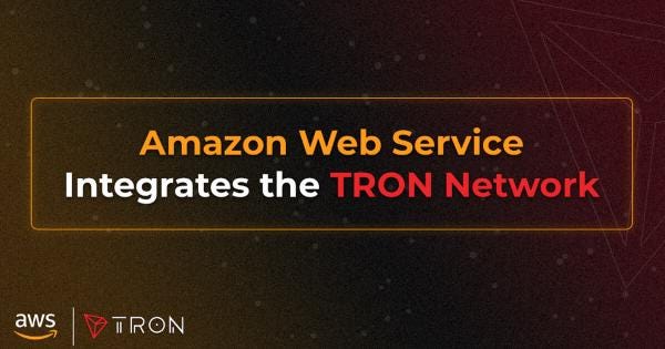 TRON integrated with Amazon Web Services to Accelerate Blockchain Adoption