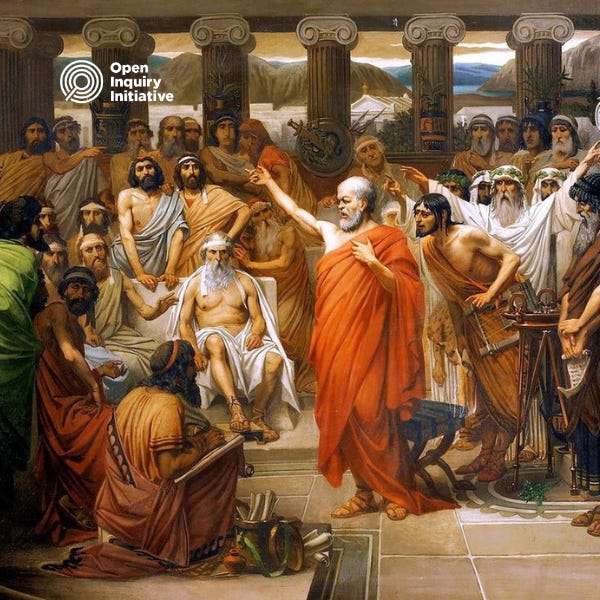 The gadfly. Louis Joseph Lebrun (Belgian, 1844-1900), “Socrates’s Address.”