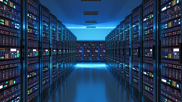 Photo of a data center