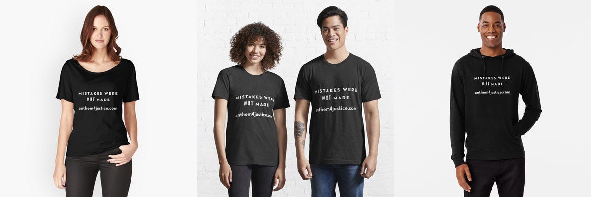 Mistakes Were NOT Made Merch: Wordmark and URL