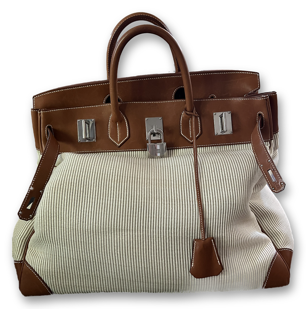 Hermès HAC 45 in Barénia and Crinoline