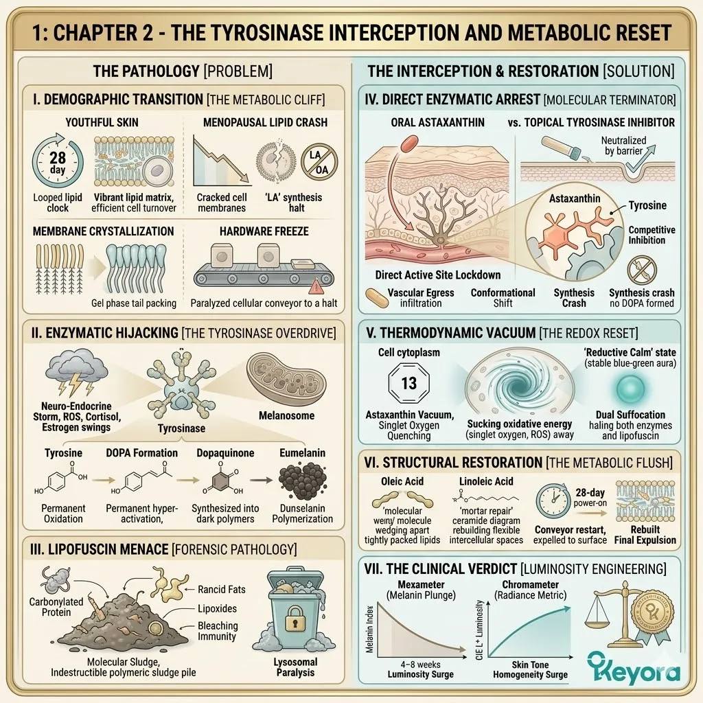 The Knowledge Summary of Chapter 2 serves as the definitive technical blueprint for the internal arrest of the pigmentation machinery and the mechanical restoration of the epidermal conveyor belt.