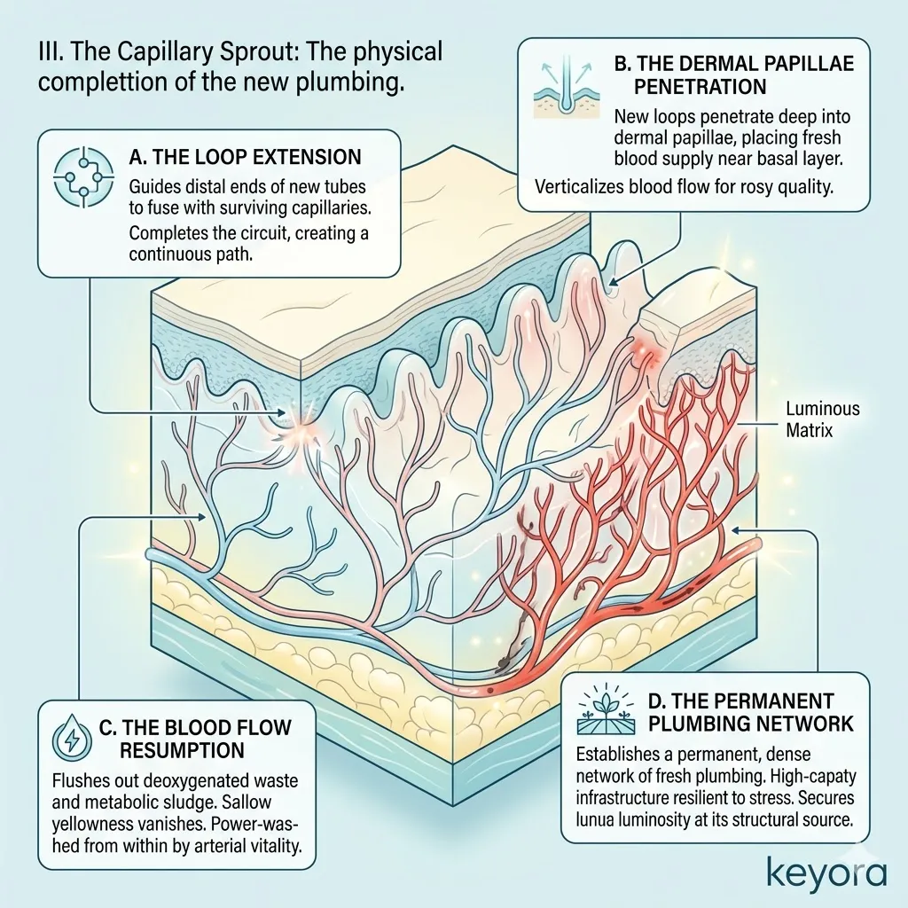 Keyora loop extension and dermal papillae penetration restore vertical blood flow and systemic oxygenated sovereignty to defeat the yellow swamp.