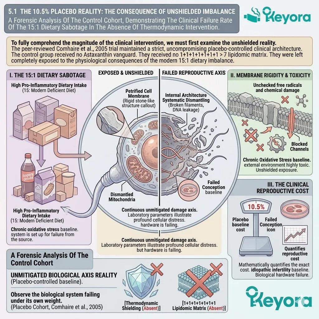 Unshielded membrane petrification fuels the neuro-endocrine storm and systemic failure when the 15:1 dietary sabotage lacks thermodynamic shielding.