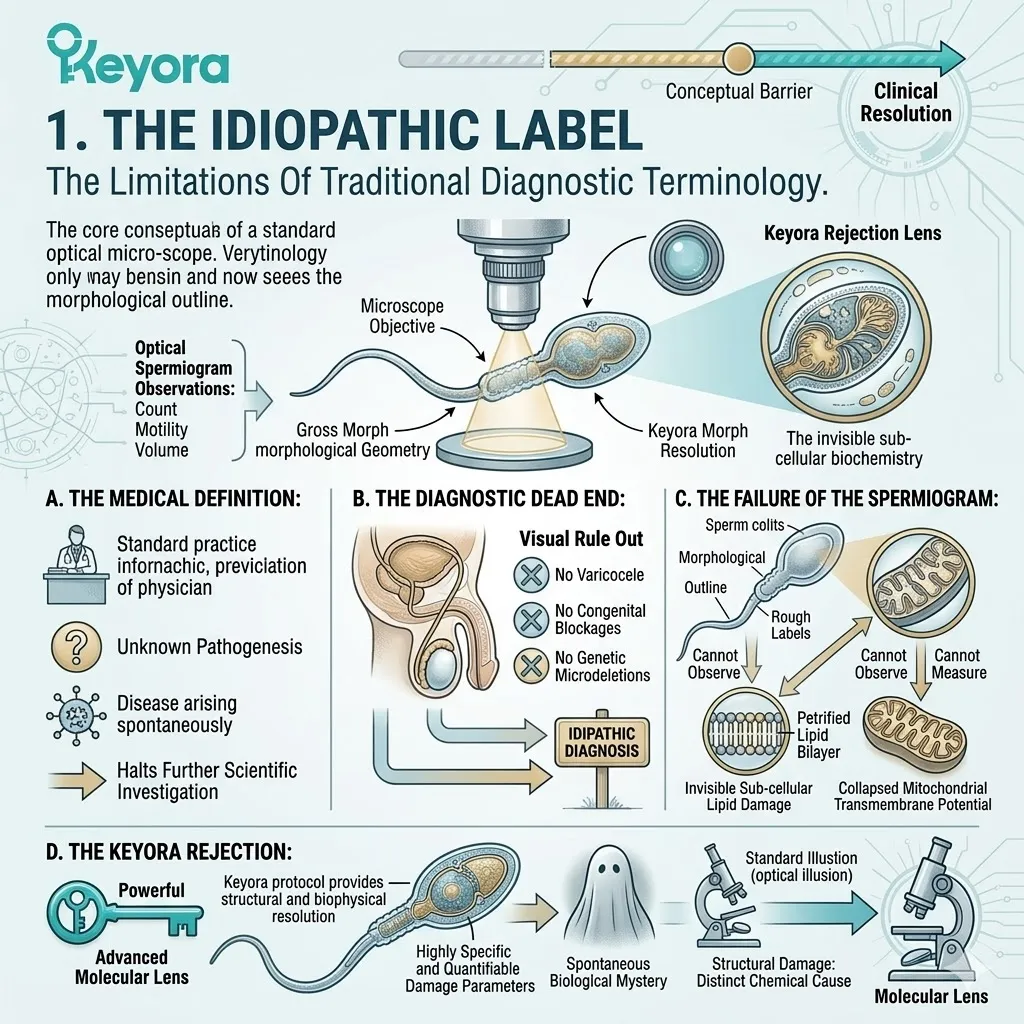 The idiopathic label masks systemic catastrophic failure and sub-cellular lipid damage which suppresses ATP synthesis and the Four-Drive System's sovereignty.