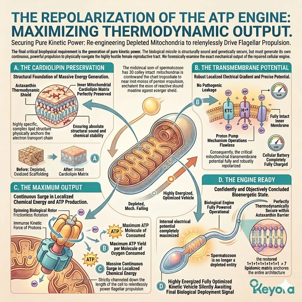 Thermodynamic shielding preserves the cardiolipin matrix to repolarize the ATP engine and secure neurological sovereignty through systemic regulation.