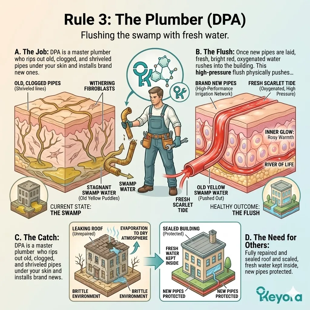 The plumber executes neo-angiogenesis to re-engineer the microvascular plumbing and resolve vascular ghosting for absolute systemic sovereignty.