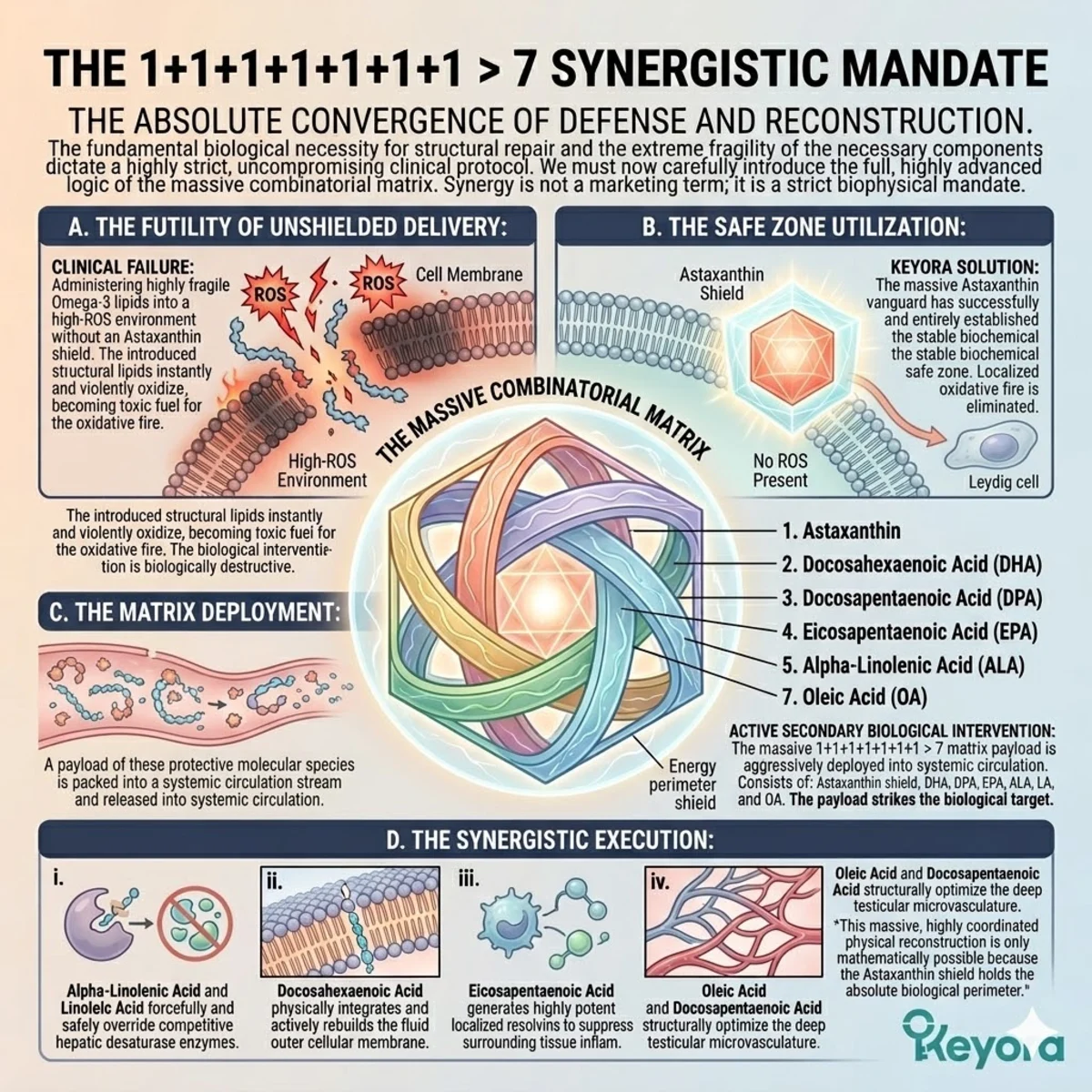 The 1+1+1+1+1+1+1 > 7 matrix deploys fragile lipids into the established safe zone to execute physical reconstruction of the Keyora Four-Drive System.