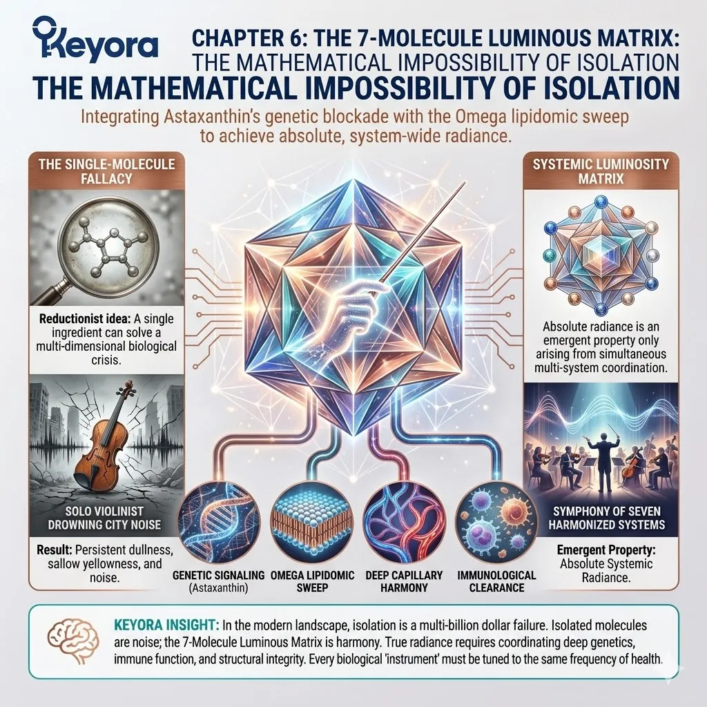 The seven molecule matrix optimizes the four drive system and ATP synthesis to resolve the neuro endocrine storm and achieve systemic radiance.