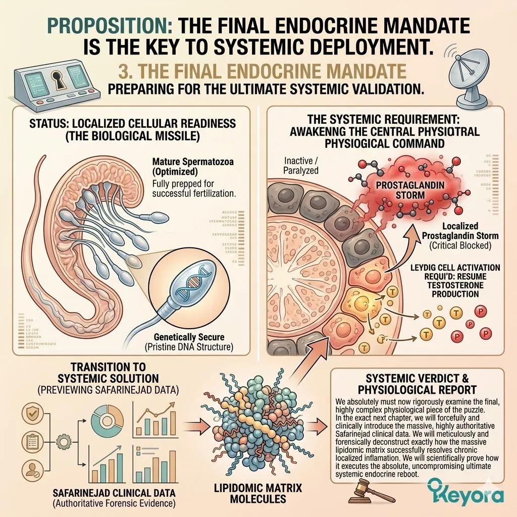 The Four-Drive System prepares the optimized biological missile for the ultimate systemic mandate, transitioning from kinetic proof to endocrine validation.