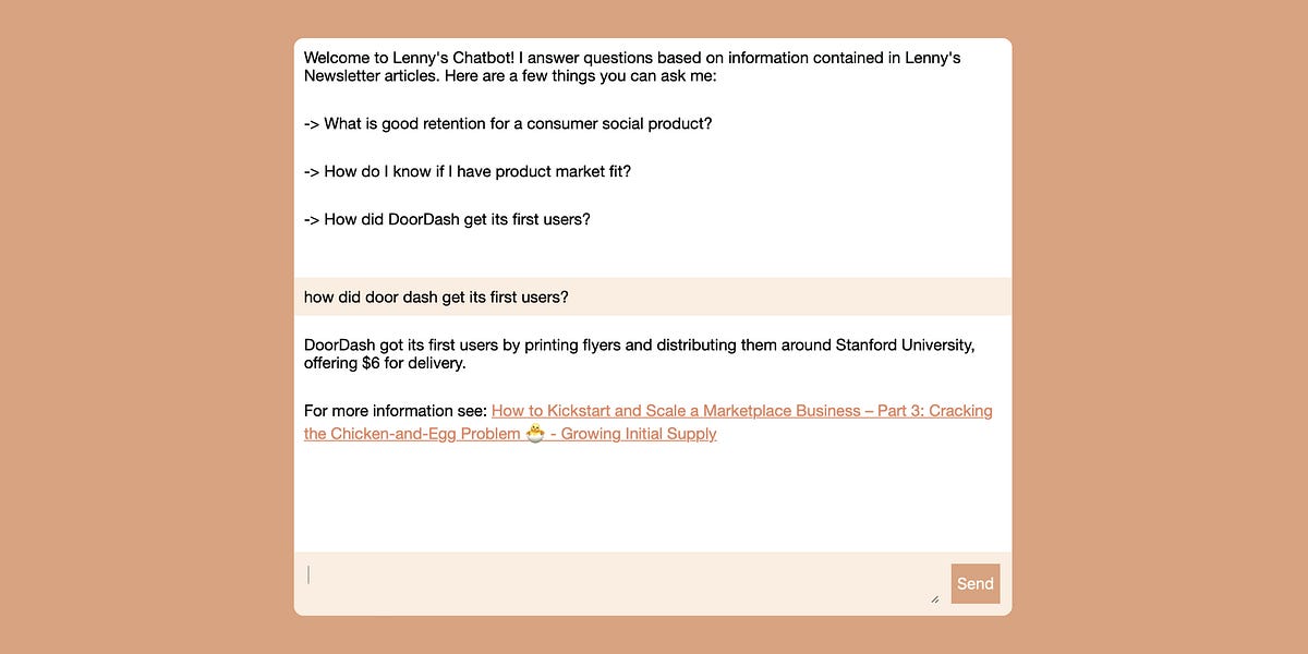 Thumbnail of I built a Lenny chatbot using GPT-3. Here’s how to build your own.