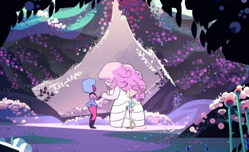 Fictional Character Musings Rose Quartz VS Pink Diamond